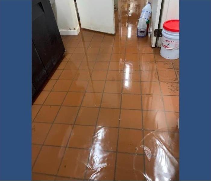 A Saratoga restaurant kitchen flooded.